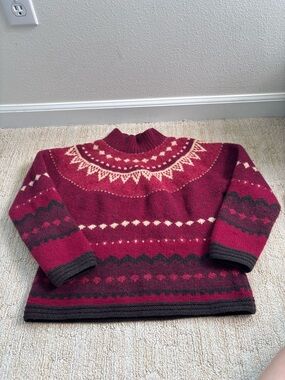 Lands’ End 100% Wool Sweater